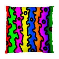 Digitally Created Abstract Squiggle Stripes Standard Cushion Case (one Side)