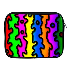 Digitally Created Abstract Squiggle Stripes Apple Ipad 2/3/4 Zipper Cases by Simbadda