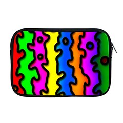 Digitally Created Abstract Squiggle Stripes Apple Macbook Pro 17  Zipper Case