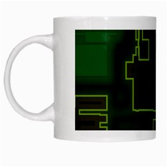 A Completely Seamless Background Design Circuit Board White Mugs