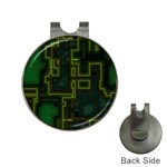 A Completely Seamless Background Design Circuit Board Hat Clips with Golf Markers Front