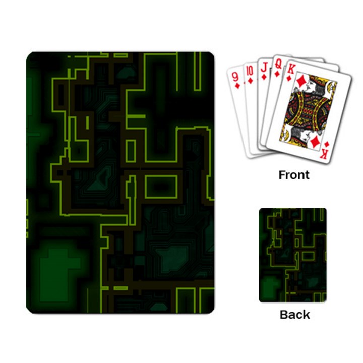 A Completely Seamless Background Design Circuit Board Playing Card