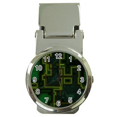 A Completely Seamless Background Design Circuit Board Money Clip Watches