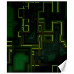 A Completely Seamless Background Design Circuit Board Canvas 8  x 10 