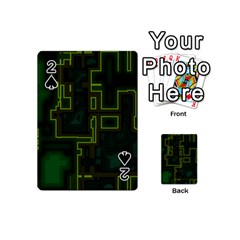 A Completely Seamless Background Design Circuit Board Playing Cards 54 (Mini) 