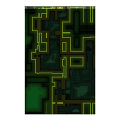 A Completely Seamless Background Design Circuit Board Shower Curtain 48  x 72  (Small) 