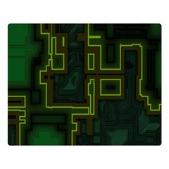 A Completely Seamless Background Design Circuit Board Double Sided Flano Blanket (Large) 