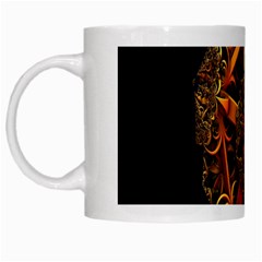 3d Fractal Jewel Gold Images White Mugs by Simbadda