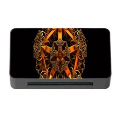 3d Fractal Jewel Gold Images Memory Card Reader With Cf by Simbadda