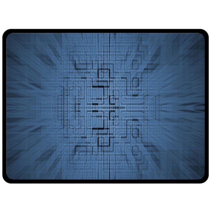 Zoom Digital Background Fleece Blanket (Large) 