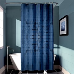 Zoom Digital Background Shower Curtain 36  X 72  (stall) 