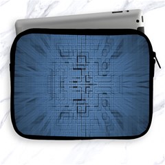 Zoom Digital Background Apple Ipad 2/3/4 Zipper Cases by Simbadda