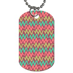 Abstract Seamless Abstract Background Pattern Dog Tag (two Sides) by Simbadda