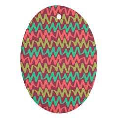 Abstract Seamless Abstract Background Pattern Oval Ornament (two Sides) by Simbadda