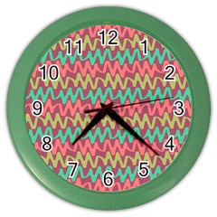 Abstract Seamless Abstract Background Pattern Color Wall Clocks by Simbadda