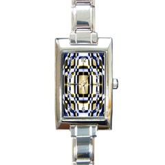 Colorful Seamless Pattern Vibrant Pattern Rectangle Italian Charm Watch