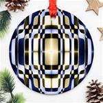 Colorful Seamless Pattern Vibrant Pattern Ornament (Round) Front