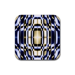 Colorful Seamless Pattern Vibrant Pattern Rubber Coaster (Square) 