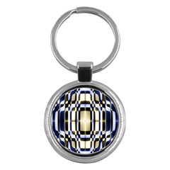 Colorful Seamless Pattern Vibrant Pattern Key Chains (Round) 