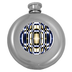 Colorful Seamless Pattern Vibrant Pattern Round Hip Flask (5 Oz) by Simbadda