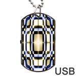 Colorful Seamless Pattern Vibrant Pattern Dog Tag USB Flash (Two Sides) Front