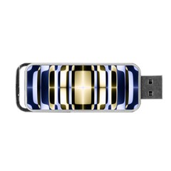 Colorful Seamless Pattern Vibrant Pattern Portable USB Flash (One Side)