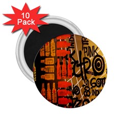 Graffiti Bottle Art 2 25  Magnets (10 Pack)  by Simbadda