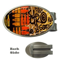 Graffiti Bottle Art Money Clips (oval)  by Simbadda