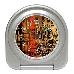 Graffiti Bottle Art Travel Alarm Clocks by Simbadda