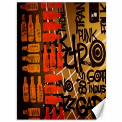 Graffiti Bottle Art Canvas 36  X 48   by Simbadda