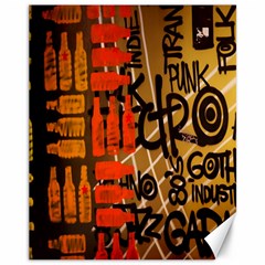 Graffiti Bottle Art Canvas 11  X 14  