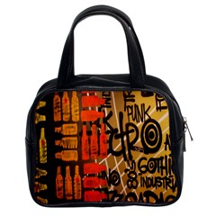 Graffiti Bottle Art Classic Handbags (2 Sides)