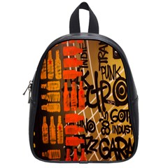 Graffiti Bottle Art School Bags (small)  by Simbadda