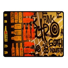 Graffiti Bottle Art Fleece Blanket (small)