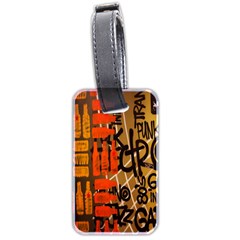 Graffiti Bottle Art Luggage Tags (two Sides) by Simbadda