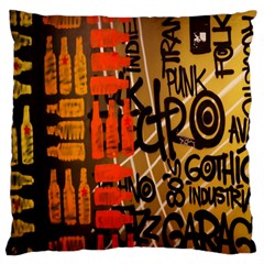 Graffiti Bottle Art Standard Flano Cushion Case (one Side) by Simbadda