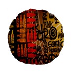 Graffiti Bottle Art Standard 15  Premium Flano Round Cushions Front