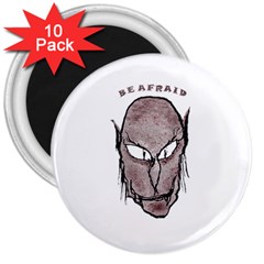 Scary Vampire Drawing 3  Magnets (10 Pack)  by dflcprints