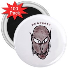 Scary Vampire Drawing 3  Magnets (100 Pack) by dflcprints