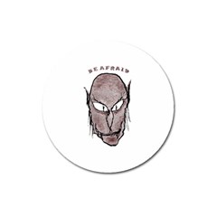 Scary Vampire Drawing Magnet 3  (round) by dflcprints