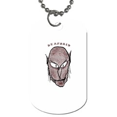 Scary Vampire Drawing Dog Tag (two Sides) by dflcprints