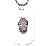 Scary Vampire Drawing Dog Tag (Two Sides) Front