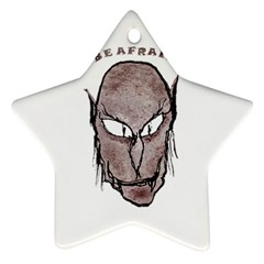 Scary Vampire Drawing Star Ornament (two Sides) by dflcprints