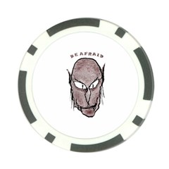 Scary Vampire Drawing Poker Chip Card Guard by dflcprints