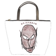 Scary Vampire Drawing Bucket Bags by dflcprints