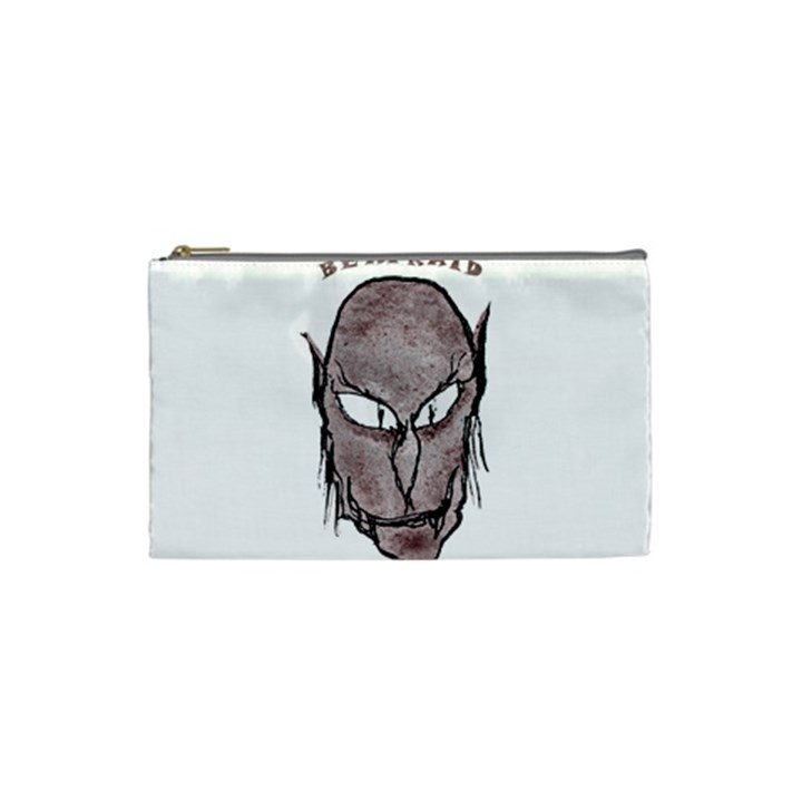 Scary Vampire Drawing Cosmetic Bag (Small) 