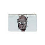 Scary Vampire Drawing Cosmetic Bag (Small)  Back