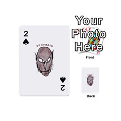 Scary Vampire Drawing Playing Cards 54 (mini)  by dflcprints