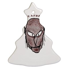 Scary Vampire Drawing Christmas Tree Ornament (two Sides)