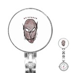 Scary Vampire Drawing Stainless Steel Nurses Watch Front